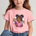 thumbnail image 2 of GreatBaby T-shirt Respirant pour Enfants à Manches Courtes pour Garçons Filles Saison de la Rentrée Col Rond Manches Courtes Hauts Décontractés Polyvalents pour l'Extérieur (Rose#3, 4 Ans), 2 of 7