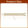 thumbnail image 2 of Uxcell 2Pcs Sewing Jacket Zippers 11 inch Resin Coats Replacement Coil Zipper for DIY Craft Bag Garment Home Textile Clothes,  Beige, 2 of 7