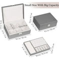 thumbnail image 2 of LQQBOX Graduation Gifts for Her - Trendy Jewelry Case, Personalized Gifts - Gray Jewelry Box | Birthday Gifts for Women Mothers Day Gifts for Women, Gray, 2 of 7