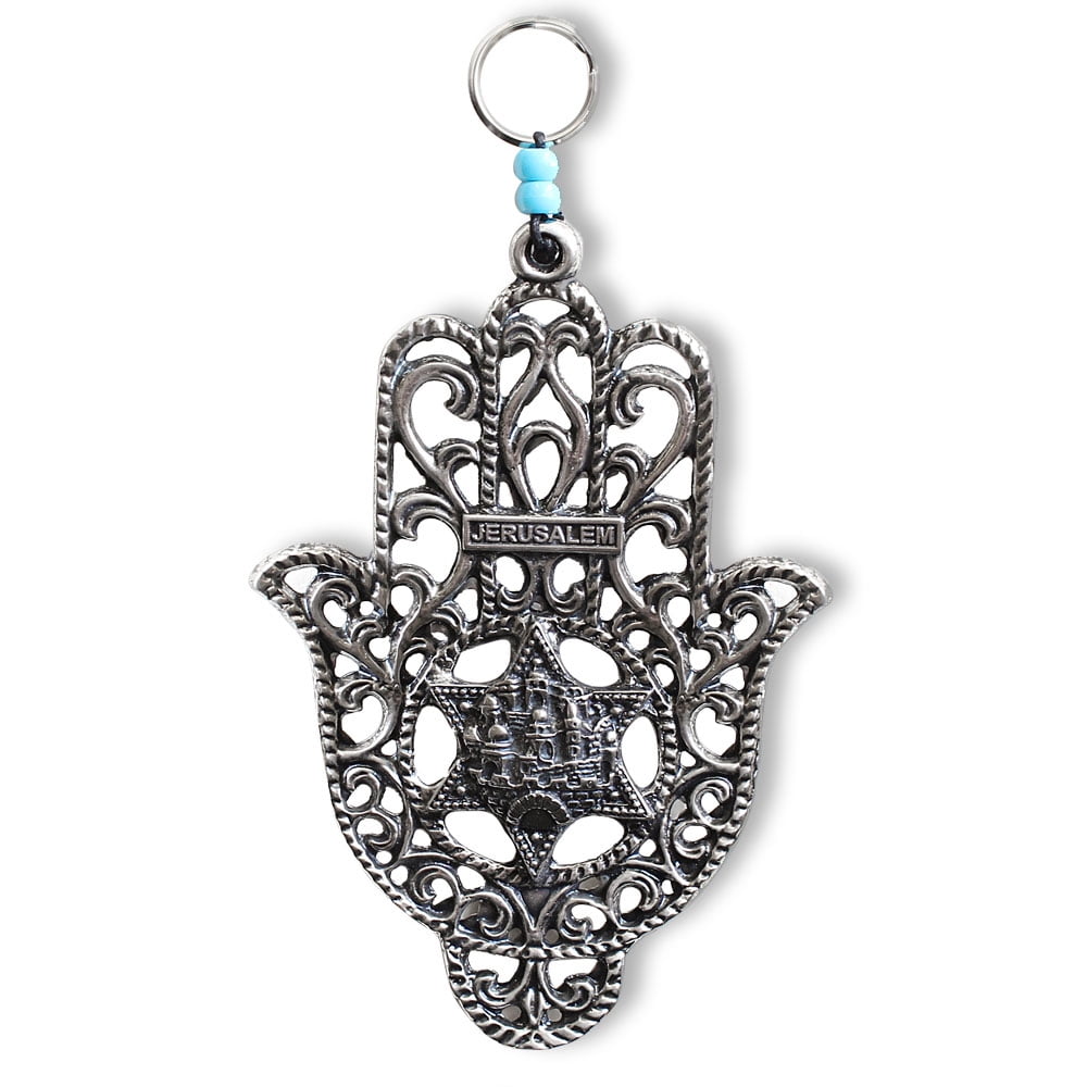 Jewish Star of David Good Luck Home Wall Decor Hamsa Hand Jerusalem