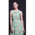 thumbnail image 4 of Bimba Floral Women Long Tank MaxiÂ&nbsp;Dress Round Neck Printed Party Gown-Large, 4 of 5