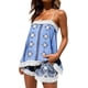 thumbnail image 1 of Conjuntos de 2 piezas de verano de estilo étnico bohemio para mujer Pompotops  ulkah937287, 1 of 5