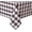 Coffee and White, variant on Odenmar Square Tablecloth 60x60 Inch, Aqua and White Gingham Plaid Waterproof Table Cover, Polyester Checkered Tablecloth for Indoor Outdoor Dining, Picnic, BBQ, Party