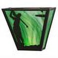 thumbnail image 2 of Meyda Tiffany 145158 Golf 2 Light 12" Tall Wall Sconce - Bronze, 2 of 2