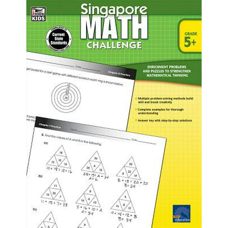 Singapore Math Challenge, Grades 5 - 8 (Best Math Enrichment Singapore)