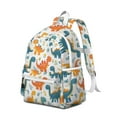 thumbnail image 2 of Cute Dinosaur Pattern Backpack for School,Cute School Bag,Schoolbag with Adjustable Shoulder Straps & Padded Back,13.4"x11"x4.7", 2 of 6