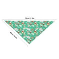 thumbnail image 3 of Bufanda de Pascua de dos caras para perros y gatos | Bandana triangular de licra multicolor | Accesorio elegante y duradero para mascotas | Babero festivo y servilleta para la hora de comer par, 3 of 5