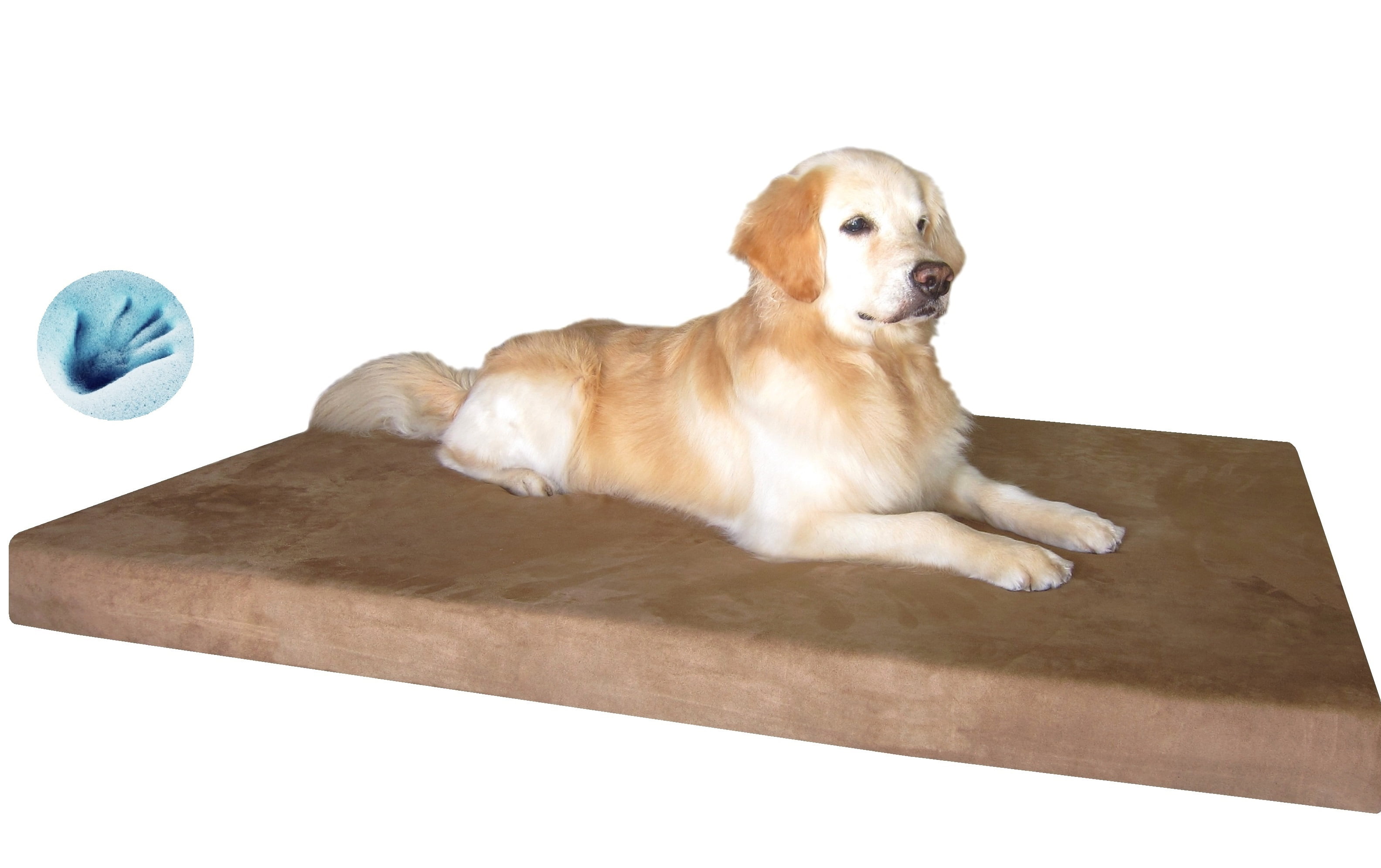 Dogbed4less Ultimate Memory Foam Dog Bed Orthopedic Joint Relief for Small Medium to Extra Large Dogs with Waterproof Liner and Durable Machine Washable Pet Bed Cover 
