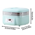 thumbnail image 3 of Food Dehydrator Machine for Home Use - 360° Airflow Food Dehydrator Machine, Electric Dryer with Adjustable Timer & Temperature Control, 3 Trays - Digital Presets for Fruit, Meat, Herbs, Jerky, 3 of 8