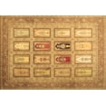 thumbnail image 1 of Ahgly Company Indoor Rectangle Abstract Brown Contemporary Area Rugs, 8' x 10', 1 of 4