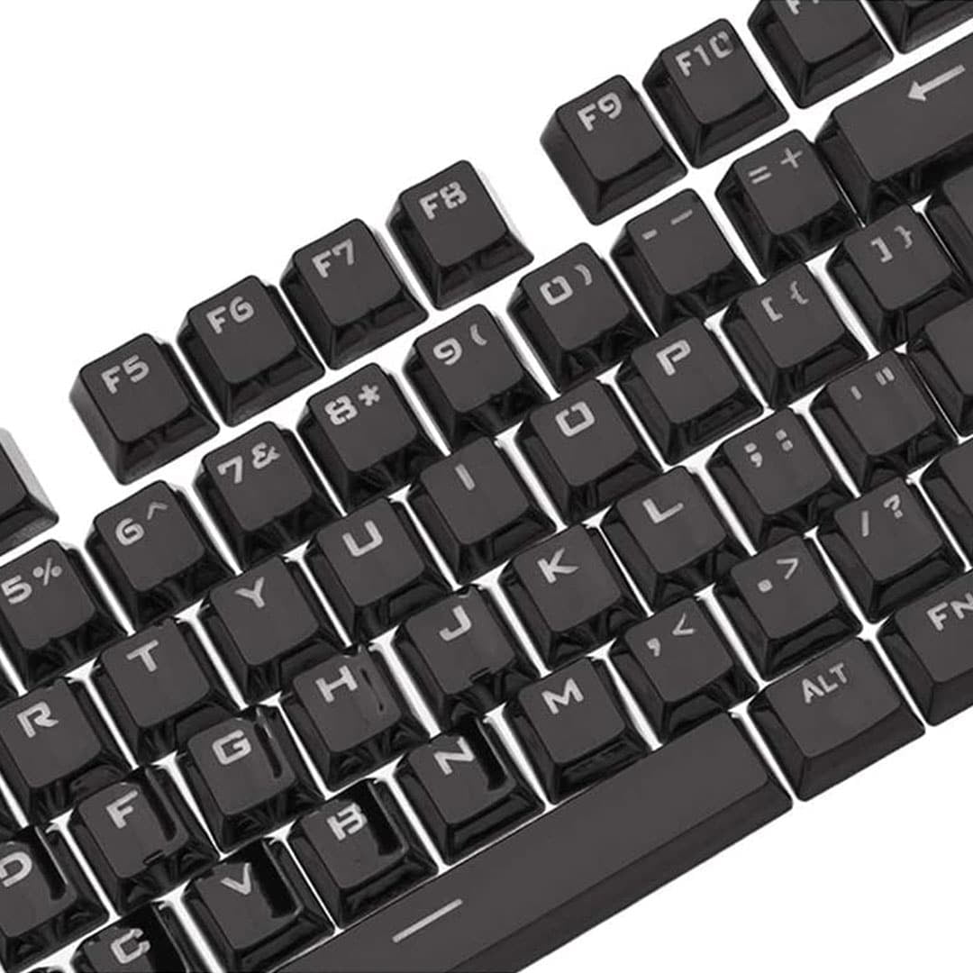 OEM Electroplated Metallic Black Keycaps