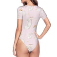 thumbnail image 4 of Naloa Rainboe And Rabbit Women's Short-Sleeved Onesie, One-Piece Swimsuit for Parties, dates, clubs - X-Large, 4 of 9