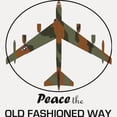 thumbnail image 2 of CafePress - B 52 Stratofortress Peace The Old Fashi - White/Black Shot Glass, Unique and Funny Shot Glass, 2 of 2