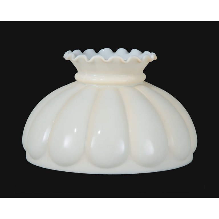 B&P Lamp® 9 7/8\" Shade, Melon, Hunter Green/Cream Tint