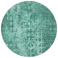 thumbnail image 2 of Addison Rugs Chantille Indoor/Outdoor Transitional Ikat Teal Washable Round Rug, 8' x 8', 2 of 6