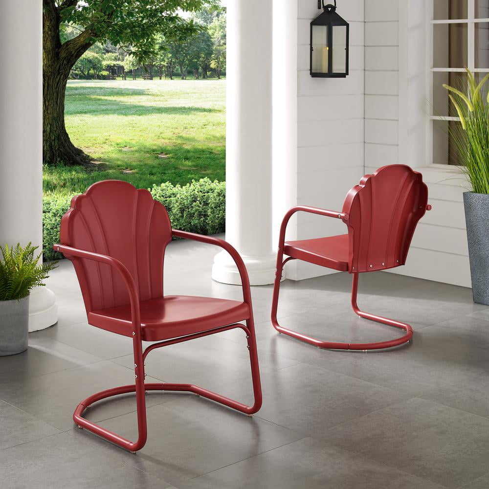 Crosley Furniture Tulip 2Pc Retro Outdoor Chair Set - 2 Chairs
