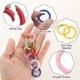 thumbnail image 4 of Uxcell 24 Pcs Anillos O de Resorte de Disparo, Clip Redondo de 0.6 Pulgadas, Anillos de Metal Pequeños Soldados Multiusos, Púrpura, 4 of 6