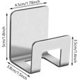 thumbnail image 2 of 4 pcs 90 Hinge Glass Door Clip, Stainless Steel Glass Door Hinge, Folding Glass Hinge, Door Clamp Hinge, Kitchen Cabinet Glass Door Hinge, 2 of 4