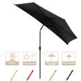 thumbnail image 4 of Yescom Parasol de Patio Extérieur 10 Pieds Demi avec Manivelle pour Incliner Mur Piscine Jardin Café, 4 of 11