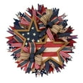 thumbnail image 2 of Clearance ! Pedty Wreath 4th Of July Wreaths for Front Door 17.7 '' Independence Day Simulation Garland for Indoor Outdoor Party Decoration, 2 of 9