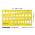 thumbnail image 2 of Traceease Jewelry Templates For Emerald/Square/Pear/Marquise Gemstone Shape Guide Drafting Tools Jewellery Designing Stencils, 2 of 5