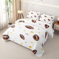 thumbnail image 3 of Erosebridal Football Gamer Twin Quilt Set for Teens,Girls Boys Sport Theme Rugby Twin Coverlet Set, 3 of 7