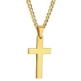 thumbnail image 2 of Jiaroswwei Fashion Men Simple Cross Pendant Alloy Necklace Chain Jewelry Christmas Day Gift, 2 of 8