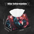 thumbnail image 5 of Sikiie Red Flame Wolf Head Leather Tissue Box Cover Rectangle, Long Tissue Box Cover, Tissue Box Holder, Tissue Holder for Bathroom, 5 of 7