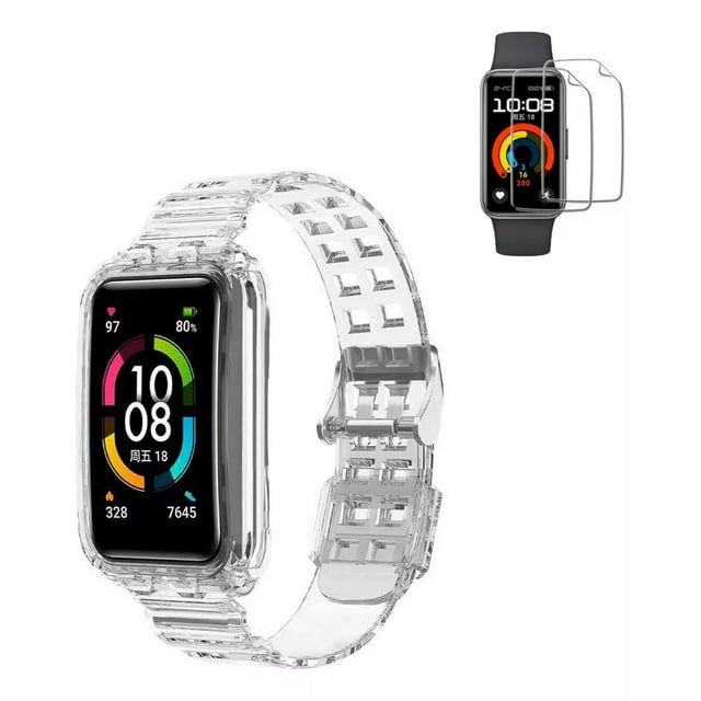 Correa Funda Tpu Transparente + 2 Mica Para Huawei Band 9 8