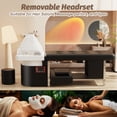 thumbnail image 5 of Baasha Professional Massage Shampoo Bed with Steaming & Water Circulation Function Light therapy, Comfortable Memory Foam, Head Spa Equipment, Facial Shampoo Bed with Bowl, 5 of 9
