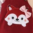 thumbnail image 4 of CAUYDY 3 6 9 12 18 24 Months Newborn Girl Cute Clothing Set Preemie Girls Long Sleeve Bodysuit Baby Fall Winter Romper Infant Outfit Sizes 0-3 Months,Wine, 4 of 9
