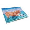 thumbnail image 1 of Carolines Treasures 7407LCB Corgi Sea Shell Find Glass Cutting Board - Large, 1 of 2