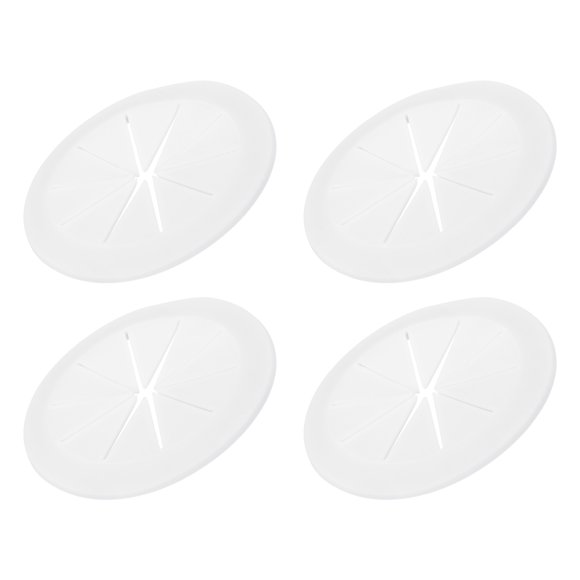 Uxcell Desk Grommet 2-3/8", Round Cable Grommet Cord Hole Cover with Adhesive Tape, White 4 Pcs