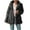 Dark Gray, variant on Fesfesfes Women Cardigan Women Fall Winter Solid Color Long Sleeve Plush Cardigan Jacket Tops