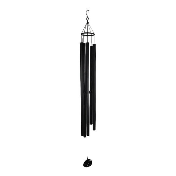 FC Design 72" Long Tuned Black Metal Wind Chime Statue Sculpture Ornament Decoration Home/Room/Garden Decor and Unique Gift Ideas for Housewarming, Holidays and Birthdays