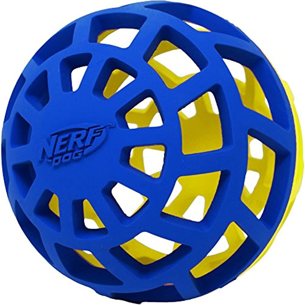 Nerf Dog 5in EXO Ball Dog Toy - Blue/Green