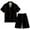 C-Black, variant on Mens Casual 2 Piece Pajamas Sets Christmas Santa Themed Print Short Sleeve Shirts and Shorts Button Down Cozy Holiday Loungewear for Festive Nights Ladies Sleepwear Set,S-Red,XL