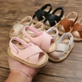 thumbnail image 3 of PEACNNG Prewalker 2022 New Summer Baby Cross Hollow Soft Soled Sandal 0-18 Month Toddler Flat Booker, 3 of 5