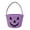 Purple, variant on Gbobgt Halloween Cute Cotton Rope Baskets for Kids, Woven Cotton Rope Pumpkin Basket, Trick Or Treat Bag, Reusable Halloween Candy Bucket, Halloween Party Decorations, Black