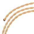 thumbnail image 1 of Unique Bargains Twisted Cloth Covered Wire 2 Core 18AWG 5m/16.4ft,Electrical Cable,Flaxen, 1 of 5
