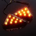 thumbnail image 5 of Indicadores LED para motocicleta/luces de señal de giro, 2 piezas, luces de señal LED para motocicleta, señal de giro empotrada triangular, 5 of 5