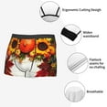 thumbnail image 6 of Kll Thanksgiving With Autumn Pumpkins Fall Leaves Men'S Cotton Boxer Briefs Underwear-Small, 6 of 9