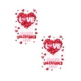thumbnail image 2 of Double-Sided Valentines Window Cling 3D Red Love Heart Balloons Valentine's Day Decoration Window Decals (2 Sheets_B), 2 of 8