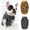thumbnail image 2 of Leopard Pattern Pet Pullover Soft Knitted Sweater for Halloween Dress-Up – Stylish Texture, 2 of 8