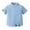 Light Blue, variant on Spazoro Children's Boys Girls Button Shirts, Basic Solid Color Short Sleeve Stand-up Collar Casual Summer Tops for Unisex Pink Size 8 T