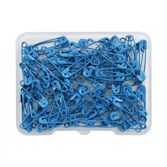 NAMZI 19mm 600PCS Premium Safety Pins, Colored Safety Pins Bulk Sewing Pins for DIY Craft Making and Clothing, Knitting Stitch Marker, Dark Blue