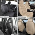 thumbnail image 2 of LAONNVIR Front Seat Covers for Cars Leather Waterproof Universal Fit for Ford Escape 2001-2024 (2 Seats,Beige), 2 of 5