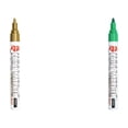thumbnail image 2 of 2pcs tombstone marker pen,3MM stone touch up pen,headstone lettering paint pen,Strong Coverage,Ideal for Gravestone Lettering and Memorial Inscriptions(Brown+Green), 2 of 7