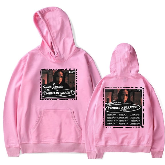 Ryan Caraveo Trouble In Paradise US Tour 2024 2024 Hoodie Unisex Casual Long Sleeve Sweatshirt