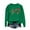 Green, variant on Valentines Womens Tops Love Heart Beat Print Shirts Cute Crewneck Sweatshirt Long Sleeve Plain Tops Valentines Shirts for Women